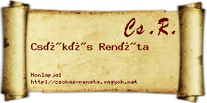 Csókás Renáta névjegykártya